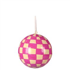 Peony Check Christmas Decoration