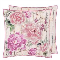 Kyoto Flower Coral Decorative Pillow