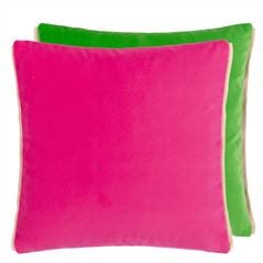 Varese Fuchsia Malachite Green Throw Pillow