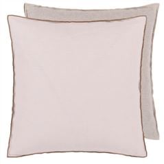 Brera Lino Alabaster & Natural Linen Decorative Pillow