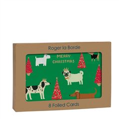 Merry Dogs with Hats Christmas Cards