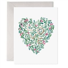 Holly Heart Christmas Cards