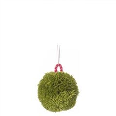 Light Green & Orange Pom Pom Bauble Christmas Ornament