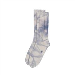 Navy Tie Dyed Crew Socks