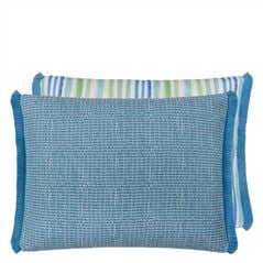 Pompano Aqua Outdoor Decorative Pillow