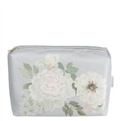 Fleurs Blanche Platinum Large Toiletry Bag 