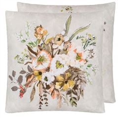 Margaretta Linen Sepia Decorative Pillow