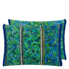 Sanzai Cobalt Velvet Cushion