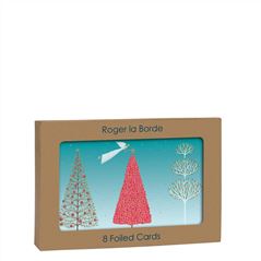 Sparkling Trees Christmas Cards