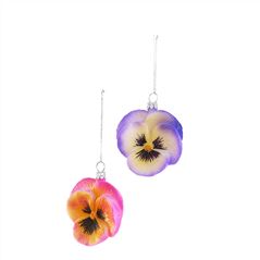 Light Pansy Christmas Decorations 