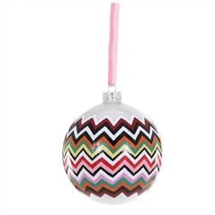 Zig Zag Bauble Christmas Ornament