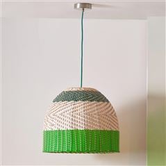 Brera Emerald Raffia Ceiling Pendant