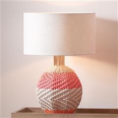 Brera Pimento Raffia Small Table Lamp