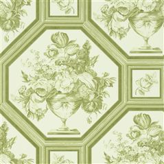 Wyatt Moss Floral Green Wallpaper