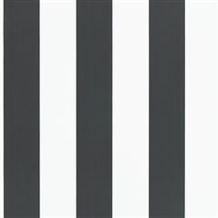 Spalding Stripe Black / White Black Wallpaper