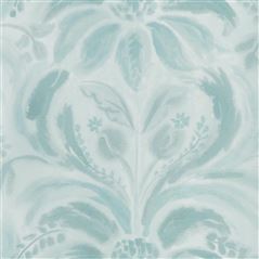 Angelique Damask Jade Floral Green Wallpaper