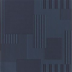 Rivington Patchwork Indigo Geometric Blue Wallpaper