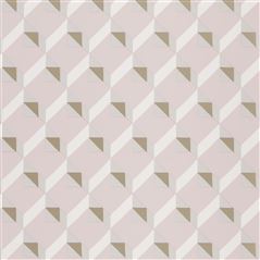 Dufrene Cameo Geometric Pink Wallpaper