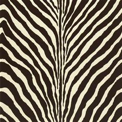 Bartlett Zebra Chocolate Black Wallpaper