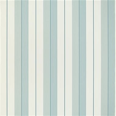 Aiden Stripe Teal Blue Wallpaper | Ralph Lauren | Designers Guild