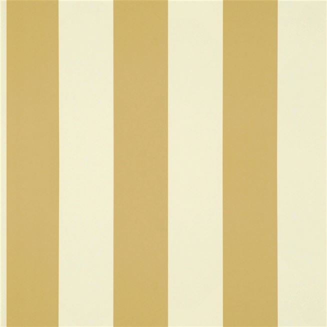 Spalding Stripe Ochre Wallpaper | Ralph Lauren | Designers Guild