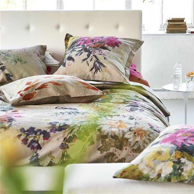 Aubriet Fuchsia Bedding | Designers Guild