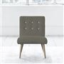 Eva Chair - White Buttonss - Beech Leg - Rothesay Pumice