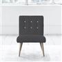 Eva Chair - White Buttonss - Beech Leg - Rothesay Smoke