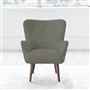 Florence Chair - Self Buttonss - Walnut Leg - Zaragoza Driftwood