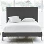 Square Bed - Double - Metal Leg - Rothesay Smoke