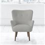 Florence Chair - Self Buttonss - Walnut Leg - Zaragoza Eggshell