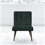 Eva Chair - Self Buttonss - Walnut Leg - Zaragoza Viridian