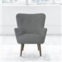 Florence Chair - Self Buttonss - Walnut Leg - Zaragoza Zinc
