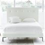 Polka Bed - White Buttons - Superking - Metal Leg - Brera Lino Oyster