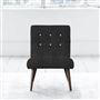Eva Chair - White Buttons - Walnut Leg - Elrick Granite