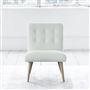 Eva Chair - White Buttons - Beech Leg - Brera Lino Oyster