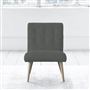 Eva Chair - Self Buttons - Beech Legs - Brera Lino Woodsmoke