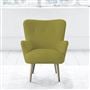 Florence Chair - Self Buttons - Beech Legs - Cassia Acacia