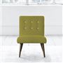 Eva Chair - White Buttons - Walnut Legs - Cassia Acacia