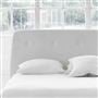 Cosmo Superking Headboard - White Buttons - Cassia Chalk