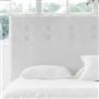 Polka Alto Single Headboard - White Buttons - Cassia Chalk