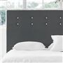 Polka Alto Superking Headboard - White Buttons - Cassia Granite