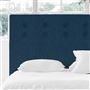 Polka Alto Superking Headboard - Self Buttons - Cassia Prussian