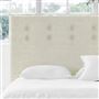 Polka Alto Single Headboard - Self Buttons - Brera Lino Natural