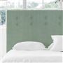 Polka Alto Single Headboard - Self Buttons - Brera Lino Jade