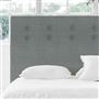 Polka Alto Single Headboard - Self Buttons - Brera Lino Zinc