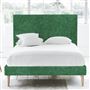 Square Superking Bed - Beech Legs - Zaragoza Emerald