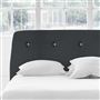 Cosmo Superking Headboard - White Buttons - Brera Lino Dusk