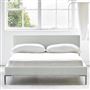 Square Low Superking Bed - Metal Legs - Brera Lino Oyster