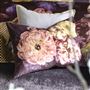 Le Poeme De Fleurs Rosewood Decorative Pillow 